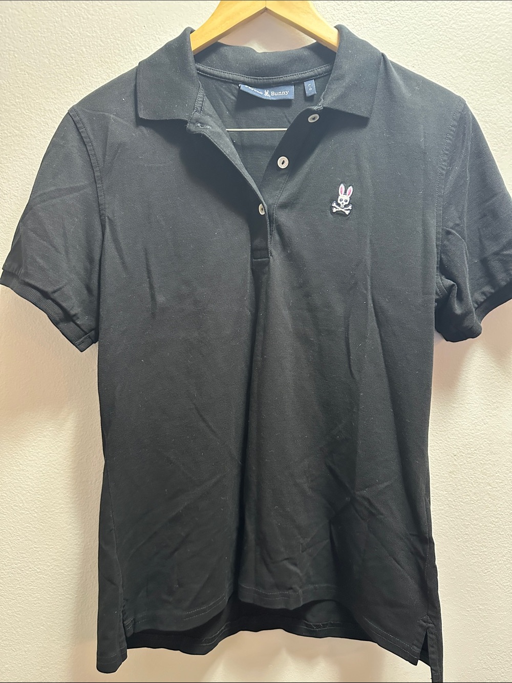 Psycho Bunny Black Men's Pique Polo Size Large